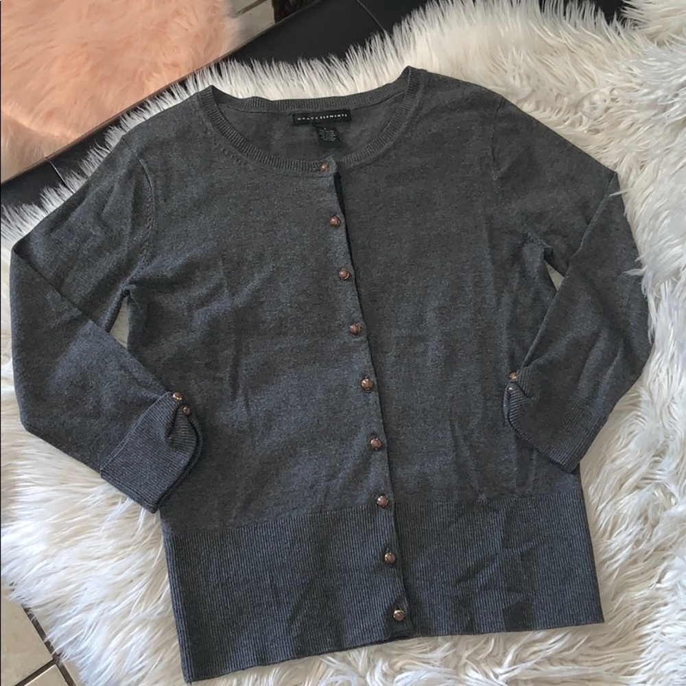 Grace elements sweater 3/4 sleeves sz small nwot